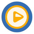 media player, video, media, player, play SteelBlue icon