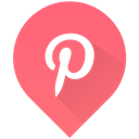pin, pinterest, Social, Logo Salmon icon