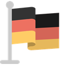 germany, flag Black icon