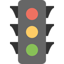 Accident, Traffic, red, Car, green, yellow, light DimGray icon