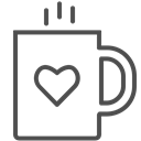 valentine, valenticons, mug, cup, warm, drink, Coffee, hot Icon