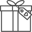 gift, valentines, package, valentine, romantic, valenticons, present DarkSlateGray icon