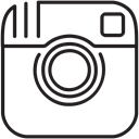 Instagram, photos, Pictures, Social, share, media, Connect Black icon