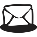 Comment, Bubble, Email, communicate, Message, handdrawn Black icon