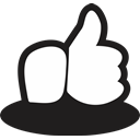 Like, Favourite, vote, Facebook, Social, Favorite, handrawn Black icon
