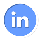 Linkedin CornflowerBlue icon