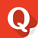 web, sound, media, Quora, modern, Logo OrangeRed icon