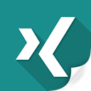 Xing, square, state, Emblem, squared, Logo, shuffle DarkCyan icon