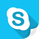 Logo, Skype, Device, telephone, voice, technology DeepSkyBlue icon