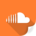 Soundcloud, media, Cloud, Audio, Communication Coral icon