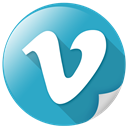 view, Vimeo, Circle, Social, upload LightSeaGreen icon