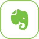 line, Evernote Black icon