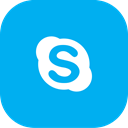 Chat, Communication, Skype DeepSkyBlue icon