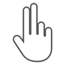 swipe, Hand, interactive, fingers, scroll, Gesture Black icon