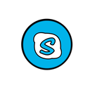 Skype Black icon