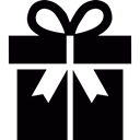 gift box, Box, birthday, Social, gift, Present Box Black icon