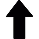 up arrow, Directions, Upward Arrow, Arrows Black icon