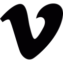 Website Logo, Logo, website, logotype, video, Letter V Black icon