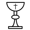 communion, chalice, Catholic, christian, church Black icon