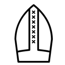 christian, Cardinal, church, Bishop, Pope, Catholic Black icon