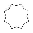 Polygon, shape, Hexagon, geometry, figure, creative Black icon