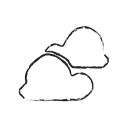 Clouds, Cloudy, forecast, sky, Cloud, weather, cloud storange Black icon