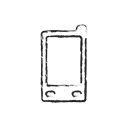 Mobile, Connection, technology, Communication, smart phone, telephone, smartphone Black icon