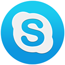 round, Circle, Blue, Logo, shape, skypeflat, macos, Skype, Basic DeepSkyBlue icon