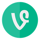 Social, Vine, media, Circle LightSeaGreen icon