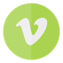 Social, Circle, media, Vimeo DarkKhaki icon