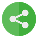 Circle, Social, media, share MediumSeaGreen icon