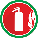 fire, Damage, danger, problem, Burn, Flame, Extinguisher Crimson icon