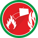 water, Damp, wet, fire Crimson icon