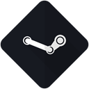 steam, Games, network, internet, platform Black icon