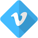 Vimeo, movie, network, video, Logo, Social CornflowerBlue icon