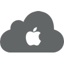 Apple, Cloud, ios, mac DimGray icon