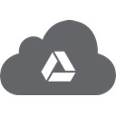 Cloud, drive, sharing, share, google DimGray icon