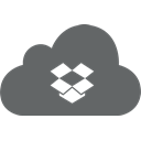dropbox, share, Cloud, package, sharing DimGray icon