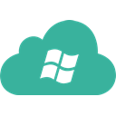microsoft, windows, system, Cloud, Os LightSeaGreen icon