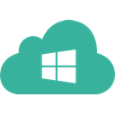 microsoft, system, Cloud, Os, windows LightSeaGreen icon