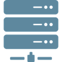 Server, rack, system, storage, Array, Hosting, network CadetBlue icon