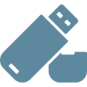 stick, storage, Usb, drive, Flash, memory, Data CadetBlue icon