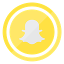 smartphone, internet, technology, Snapchat, Mobile Khaki icon