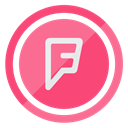 online, network, Service, Foursquare LightCoral icon