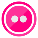 flickr, photos, creative, media, Multimedia DeepPink icon