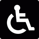 Disabled, Paraplegia, disability, Social, wheelchair, Wheel Chair Black icon