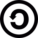 Sa, Licensing, Logo, Copyright, share, Alike Black icon