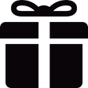 Christmas Present, present, Birthday Present, shapes, Present Box Black icon
