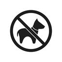 prohibition sign, warning, impossible, prohibiting sign, interdiction, dog, prohibition Black icon