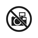 prohibiting sign, interdiction, prohibition, prohibition sign, Camera, impossible, warning Black icon